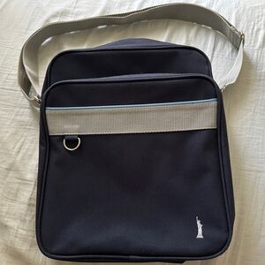 Japanese School Weekend Bag Eastboy Navy and Blue Venus Logo Embroidery Weekend